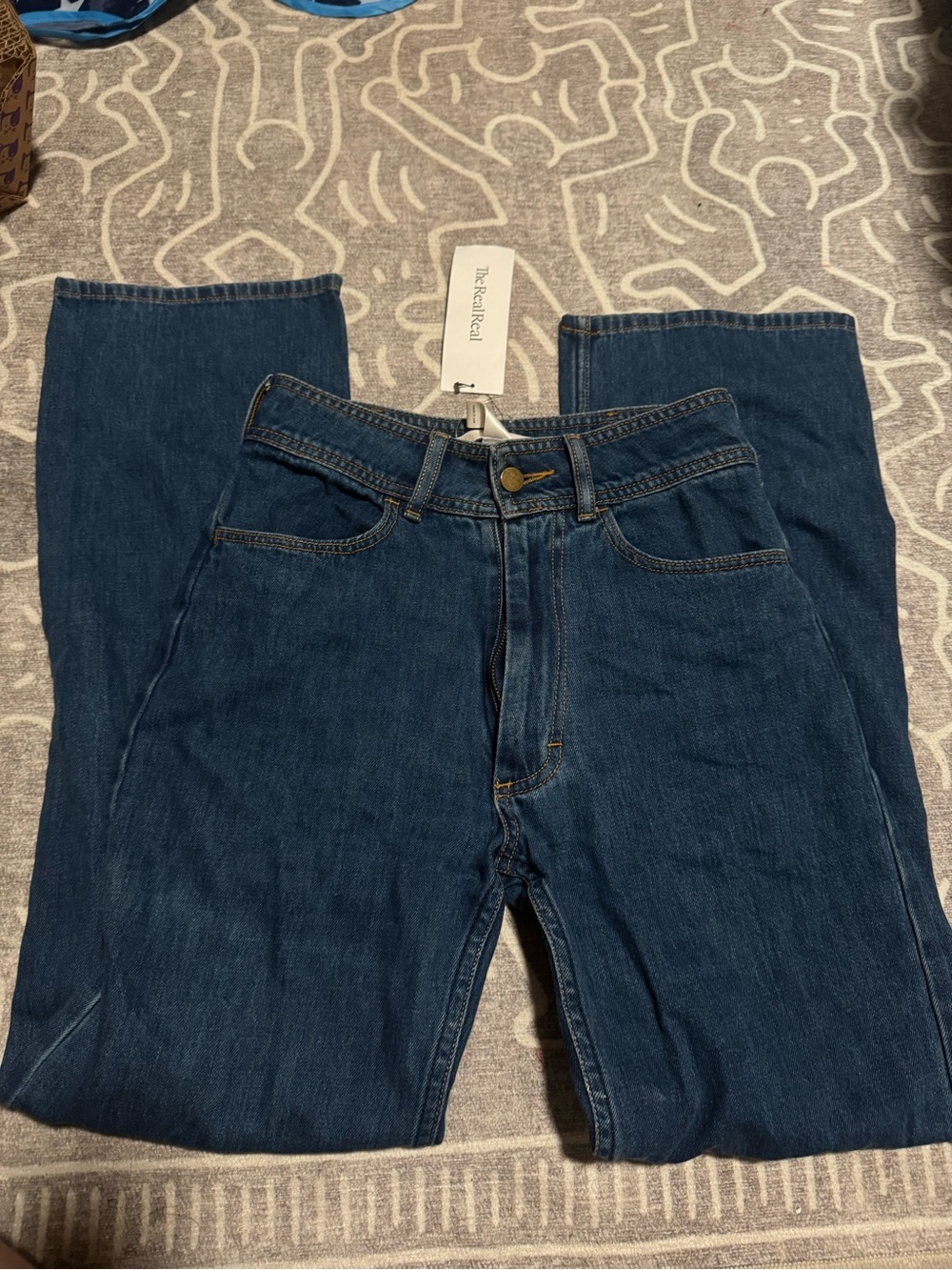 Creatures of comfort dark wash jeans 0
